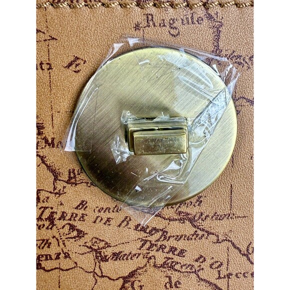 NWT PATRICIA NASH Consilina Floret Biscuit Map Print Leather Crossbody purse - Picture 11 of 17